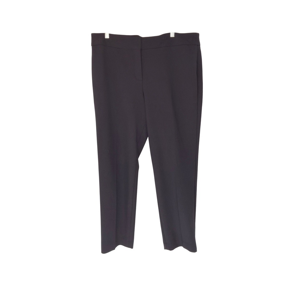Talbots Signature Trousers Black Office Work Career Straight Leg Dress Pants 16